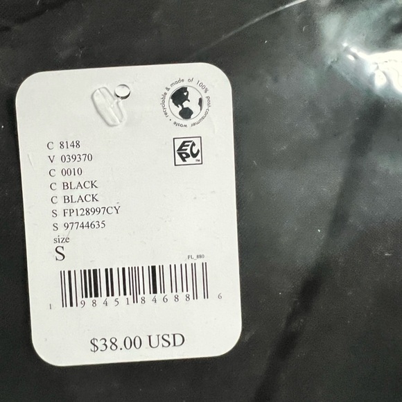 Free People Intimately Still Here Halter Cami Black Size Small $38 Retail NWT - Picture 4 of 4